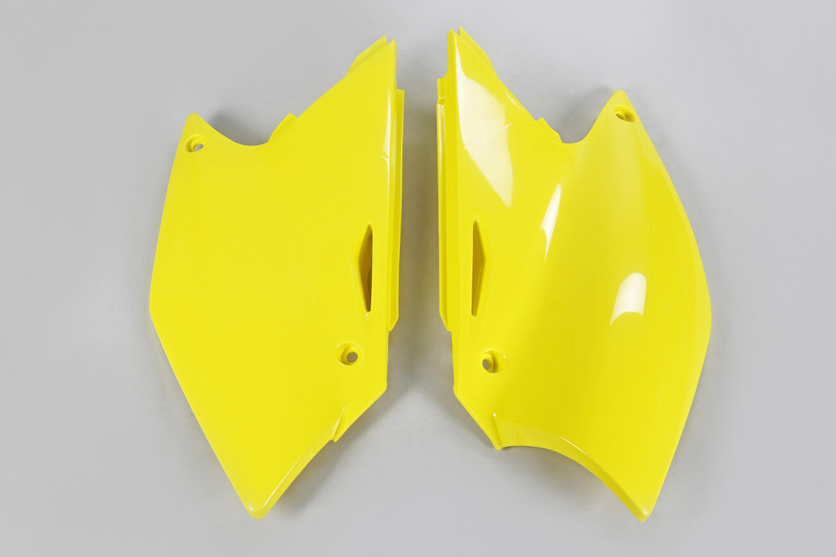 Fiancatine laterali compatibili con Suzuki RMZ 250 2004-2006 - Giallo